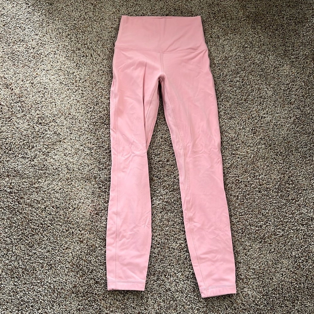 Lululemon Align leggings, size 2, color Puff Pink, 25" inseam, high rise
